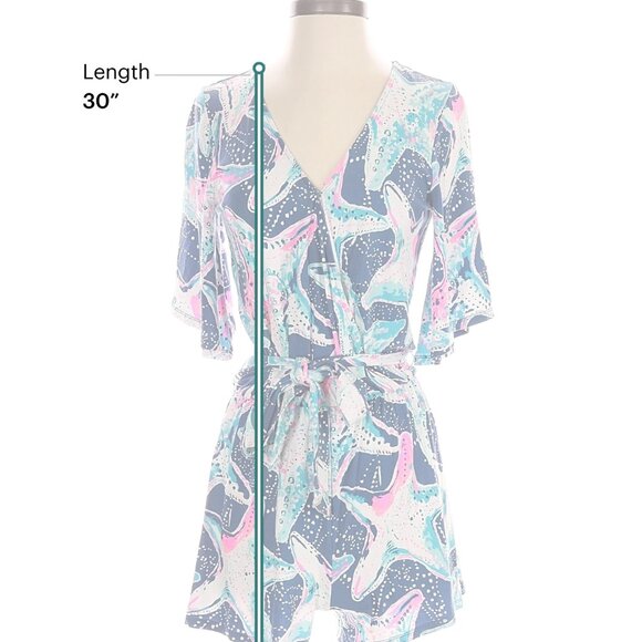 Lilly Pulitzer Colorful Starfish Print Romper - Picture 3 of 11